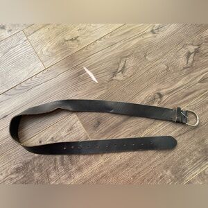 Genuine cow leather black belt- size small - American Eagle approx 41” long